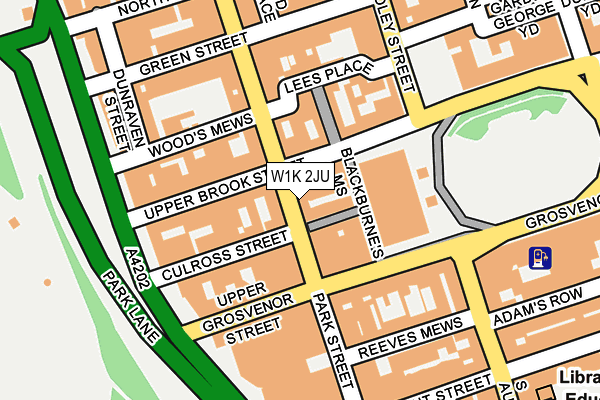 W1K 2JU map - OS OpenMap – Local (Ordnance Survey)