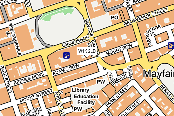 W1K 2LD map - OS OpenMap – Local (Ordnance Survey)