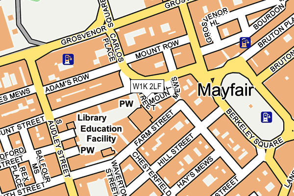 W1K 2LF map - OS OpenMap – Local (Ordnance Survey)
