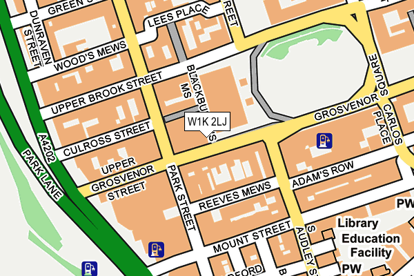 W1K 2LJ map - OS OpenMap – Local (Ordnance Survey)