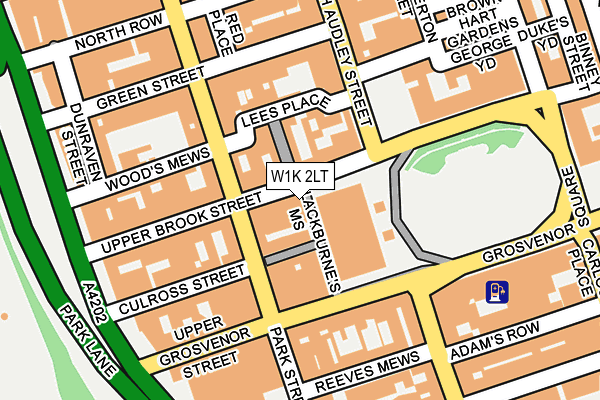 W1K 2LT map - OS OpenMap – Local (Ordnance Survey)
