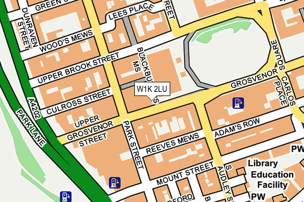 W1K 2LU map - OS OpenMap – Local (Ordnance Survey)