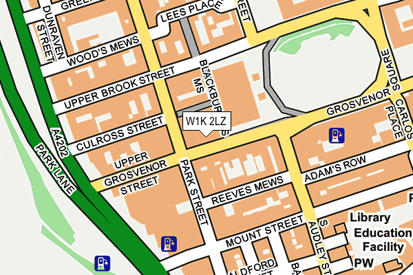 W1K 2LZ map - OS OpenMap – Local (Ordnance Survey)