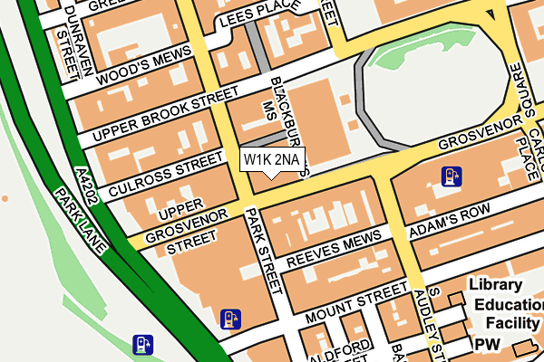 W1K 2NA map - OS OpenMap – Local (Ordnance Survey)