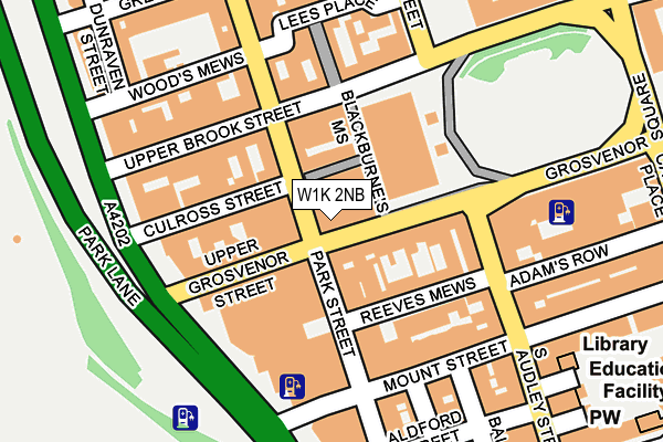 W1K 2NB map - OS OpenMap – Local (Ordnance Survey)