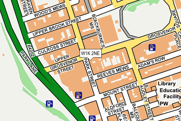 W1K 2NE map - OS OpenMap – Local (Ordnance Survey)
