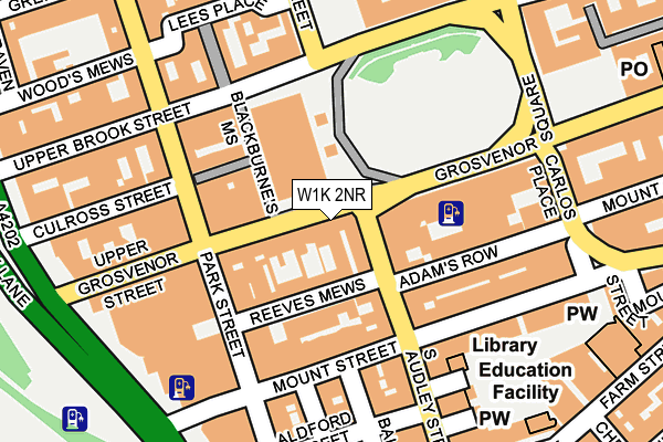 W1K 2NR map - OS OpenMap – Local (Ordnance Survey)