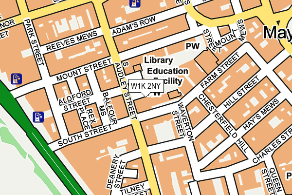 W1K 2NY map - OS OpenMap – Local (Ordnance Survey)