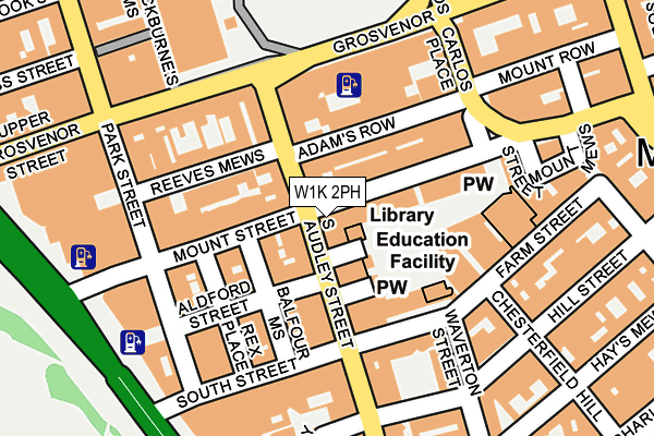 W1K 2PH map - OS OpenMap – Local (Ordnance Survey)