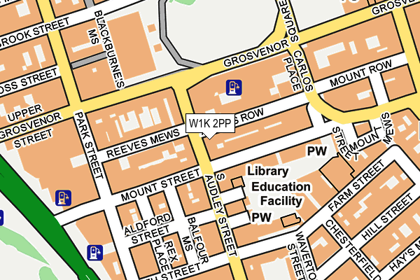 W1K 2PP map - OS OpenMap – Local (Ordnance Survey)