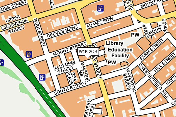 W1K 2QS map - OS OpenMap – Local (Ordnance Survey)
