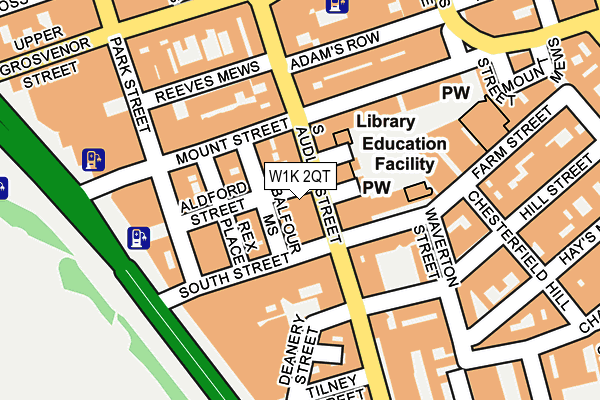 W1K 2QT map - OS OpenMap – Local (Ordnance Survey)