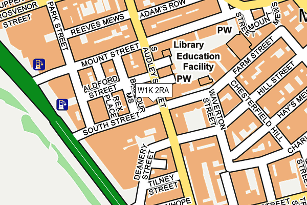 W1K 2RA map - OS OpenMap – Local (Ordnance Survey)