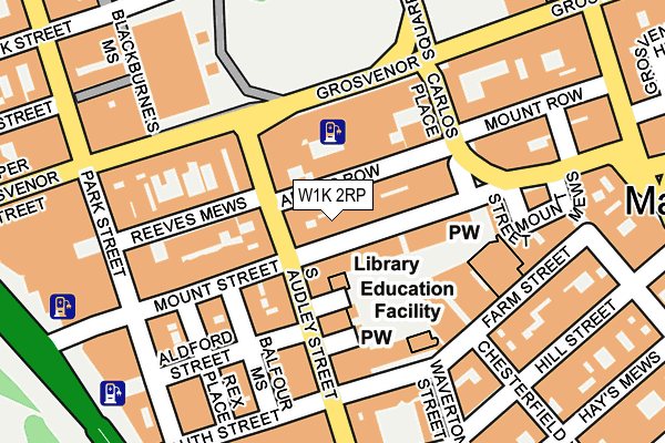 W1K 2RP map - OS OpenMap – Local (Ordnance Survey)