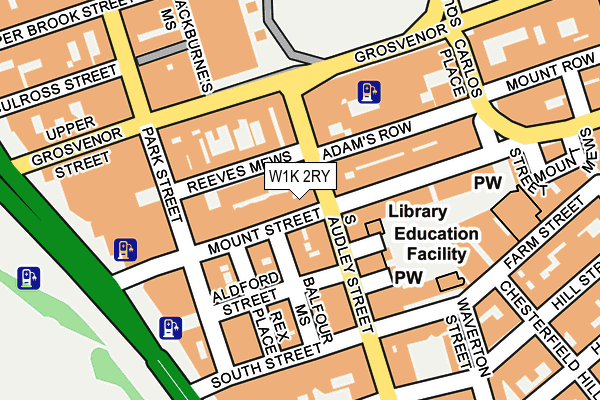 W1K 2RY map - OS OpenMap – Local (Ordnance Survey)