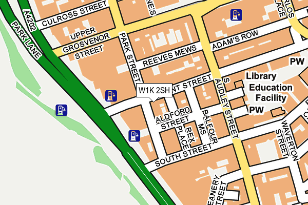 W1K 2SH map - OS OpenMap – Local (Ordnance Survey)