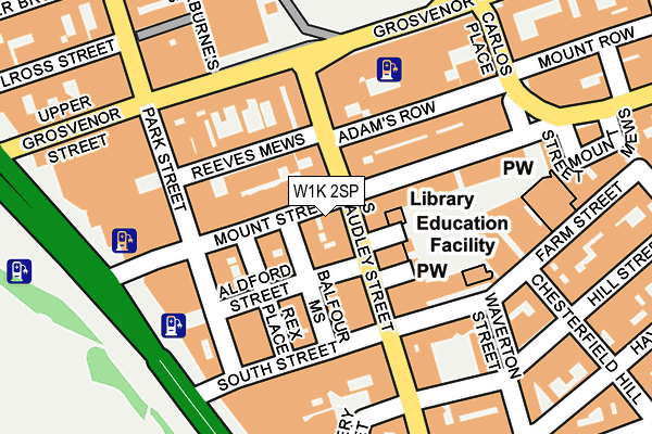 W1K 2SP map - OS OpenMap – Local (Ordnance Survey)