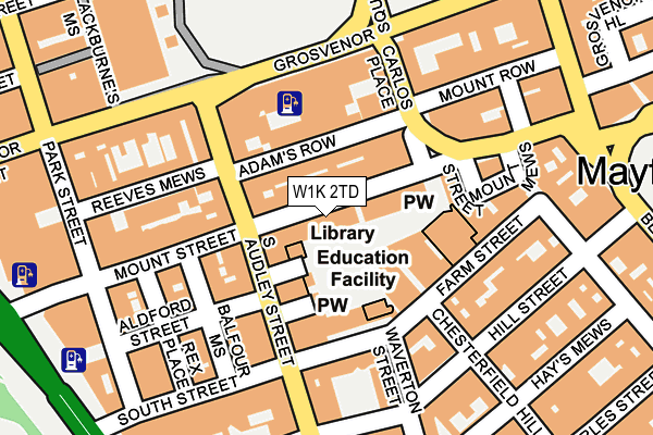 W1K 2TD map - OS OpenMap – Local (Ordnance Survey)