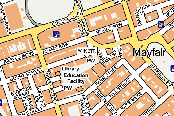 W1K 2TR map - OS OpenMap – Local (Ordnance Survey)