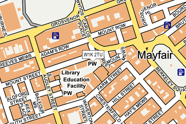 W1K 2TU map - OS OpenMap – Local (Ordnance Survey)
