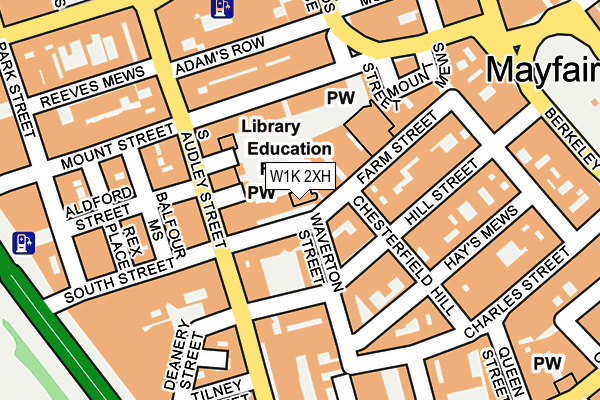 W1K 2XH map - OS OpenMap – Local (Ordnance Survey)