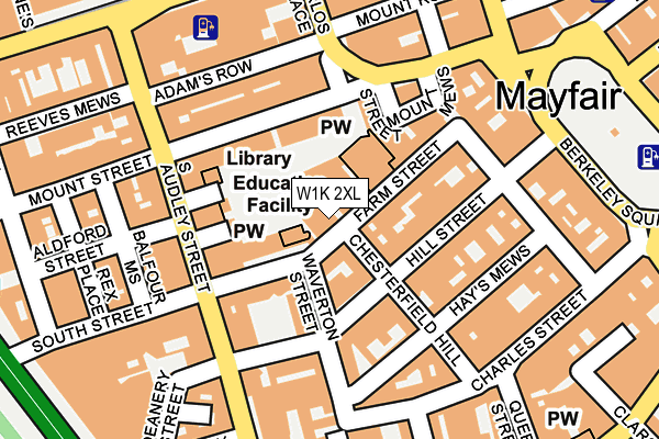 W1K 2XL map - OS OpenMap – Local (Ordnance Survey)