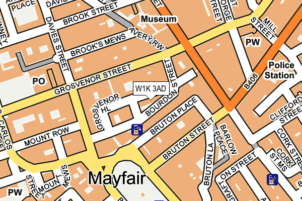 W1K 3AD map - OS OpenMap – Local (Ordnance Survey)