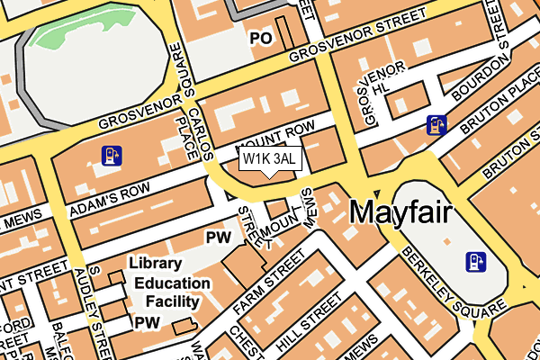 W1K 3AL map - OS OpenMap – Local (Ordnance Survey)