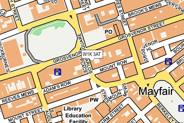 W1K 3AT map - OS OpenMap – Local (Ordnance Survey)