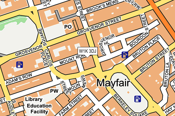 W1K 3DJ map - OS OpenMap – Local (Ordnance Survey)