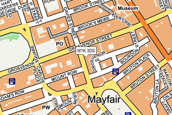 W1K 3DS map - OS OpenMap – Local (Ordnance Survey)