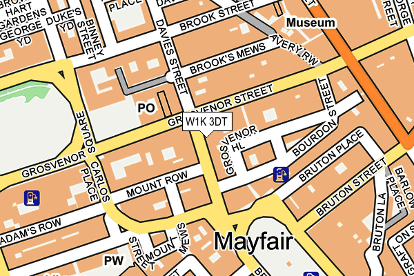 W1K 3DT map - OS OpenMap – Local (Ordnance Survey)