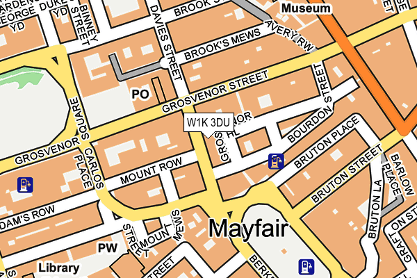 W1K 3DU map - OS OpenMap – Local (Ordnance Survey)