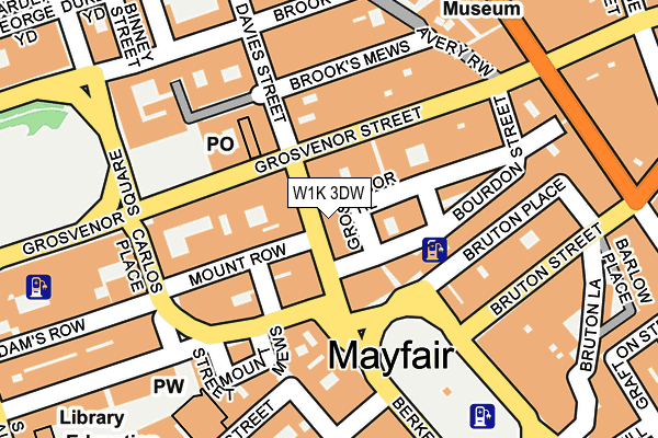 W1K 3DW map - OS OpenMap – Local (Ordnance Survey)