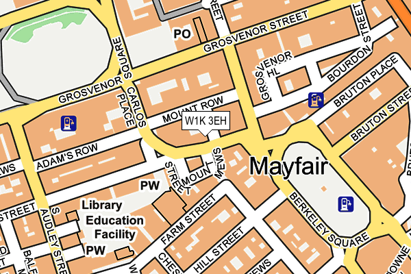 W1K 3EH map - OS OpenMap – Local (Ordnance Survey)