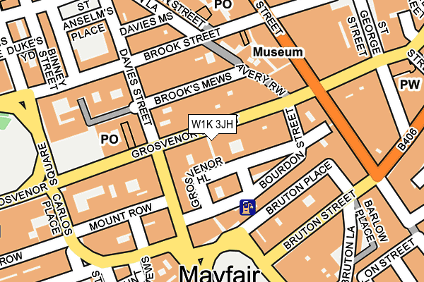 W1K 3JH map - OS OpenMap – Local (Ordnance Survey)