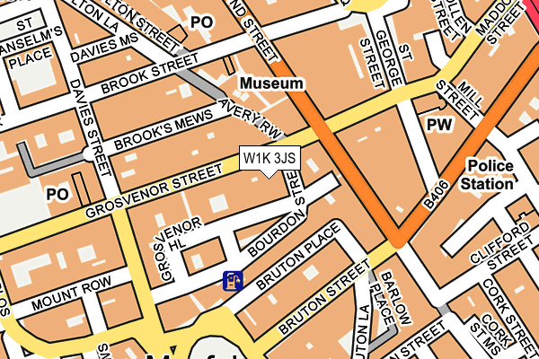 W1K 3JS map - OS OpenMap – Local (Ordnance Survey)