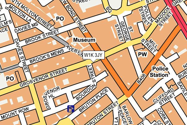 W1K 3JY map - OS OpenMap – Local (Ordnance Survey)