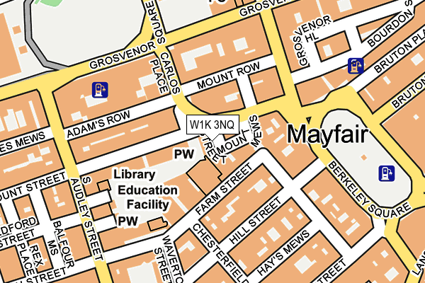 W1K 3NQ map - OS OpenMap – Local (Ordnance Survey)