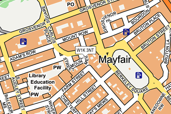 W1K 3NT map - OS OpenMap – Local (Ordnance Survey)