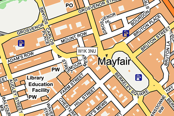 W1K 3NU map - OS OpenMap – Local (Ordnance Survey)