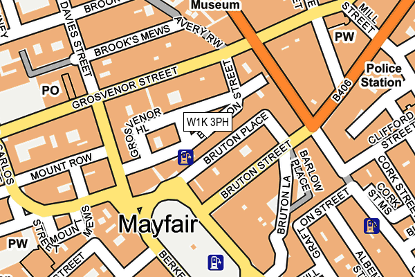 W1K 3PH map - OS OpenMap – Local (Ordnance Survey)