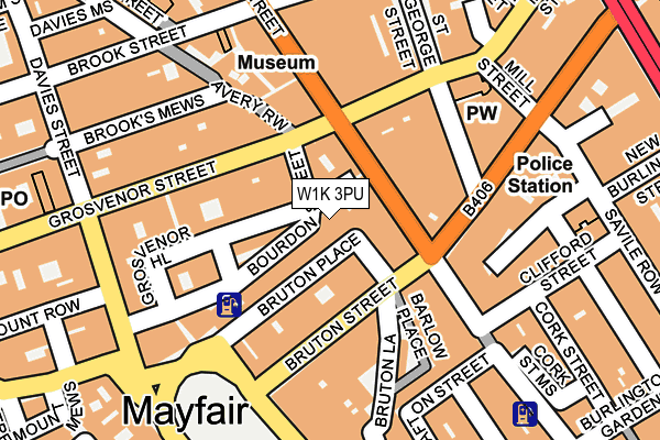 W1K 3PU map - OS OpenMap – Local (Ordnance Survey)