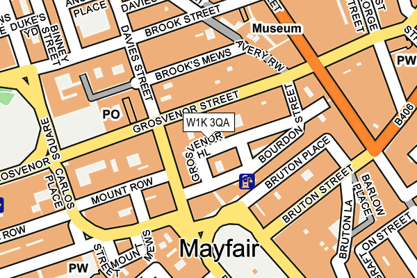 W1K 3QA map - OS OpenMap – Local (Ordnance Survey)