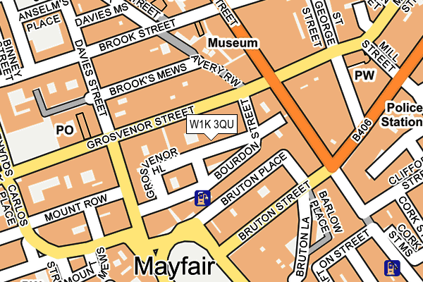 W1K 3QU map - OS OpenMap – Local (Ordnance Survey)