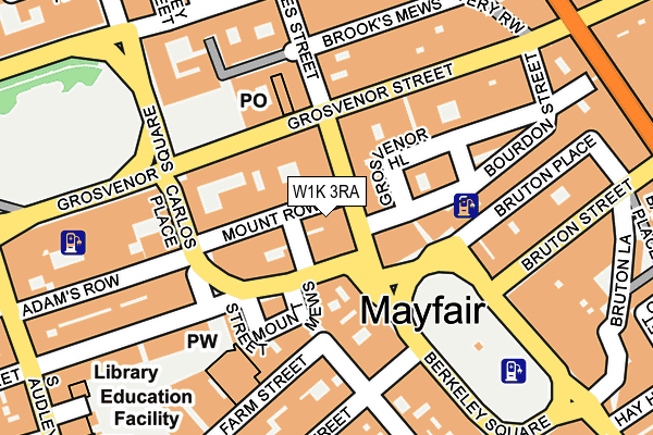 W1K 3RA map - OS OpenMap – Local (Ordnance Survey)