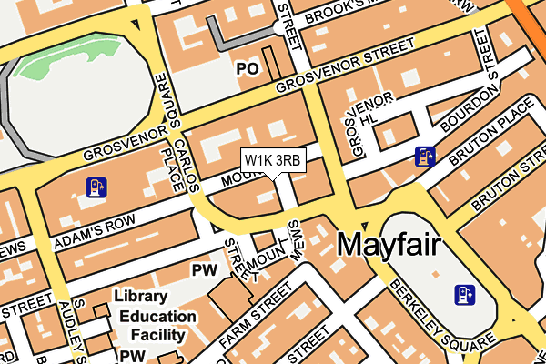 W1K 3RB map - OS OpenMap – Local (Ordnance Survey)
