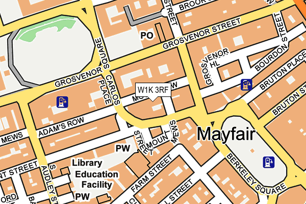 W1K 3RF map - OS OpenMap – Local (Ordnance Survey)