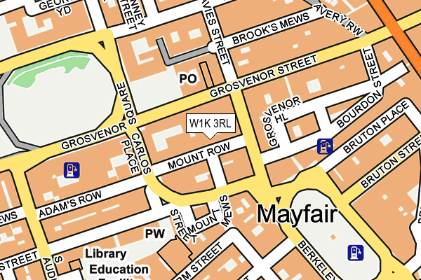 W1K 3RL map - OS OpenMap – Local (Ordnance Survey)