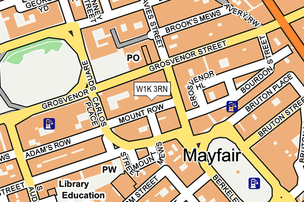 W1K 3RN map - OS OpenMap – Local (Ordnance Survey)